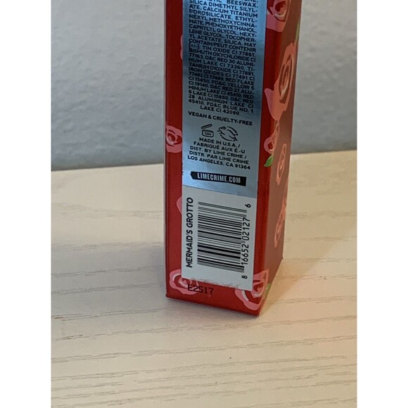 Lime Crime Velvetine Mermaids Grotto Metallic Robin Egg Blue Gold Sheen LIPSTICK - Picture 7 of 7